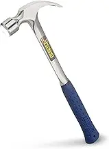 Estwing Framing Hammer with Curved Claw Shock Reduction Vinyl Grip, Blue, 22 Oz