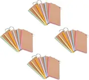 SHINEOFI 4 Sets Flash Cards Ring Binder Large Index Cards Studying School Supplies College Organizers