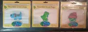 Reusable Snack Bags Stephen Joseph 3 Packs Of 2 Dog Dino Cupcake Lot Of 6 Bags