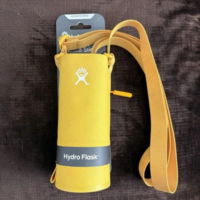 NEW Hydro Flask Small Tag Along Water Bottle Sling Yellow for 12-24 oz Bottles