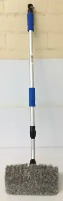 TWO Soft Bristle 10" Quad Head Car Wash Brush and ONE Expandable Handle Pole