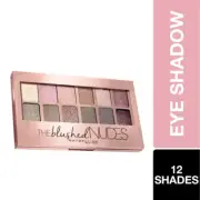 Maybelline New York The Blushed Nudes Eyeshadow Palette, 12 Highly Blendable 9g