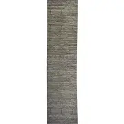 Handmade (2'9" x 13'0") Natural Gray Scandinavian Style Afghan Wool Runner Rug