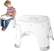 Bathroom Step Stool - Acrylic Step Stool, Clear Shower Foot Stool Non-slip Waterproof Transparent Stool, Clear Stool for Bathroom Bedside Small Shower Spaces, Corner Bench, Clear Seat, Bath Stool