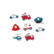 First Responders Temporary Tattoos 8pk
