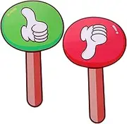 HOODANCOS 2pcs Hand Holding a Sign Mini Whiteboards Class Thumbs up Signal Sticker Gadget White Board Mini Response Paddles Vote Magnetic Whiteboard Small Dry Erase Board Answer Paddle PVC
