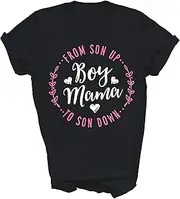 [Generic] Boy Mama from Son Up to Sun Down Mother's Day Funny Mom Grandma Grandmother Nana Gift Unisex Shirt