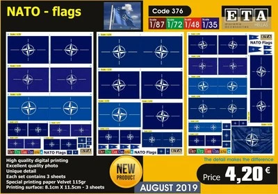 NATO - Flags 1/35 scale diorama accessory