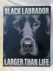 Black Labrador Larger Than Life Retriever Tin Metal Sign Made In The USA
