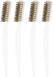 Healeved 4Pcs Mini Wire Brush Set,Copper Wire Brush,Brass Wire Brush Rust Remove