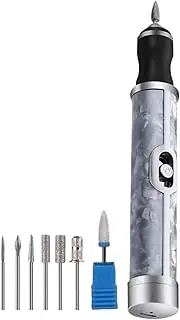 Toe Nail Grinder Kit for Thick Nails Electric Nail Grinder Hardware Toenail Sander for Thick Nails 4 Speeds Nail Removing Acrylic Tools(Gray)