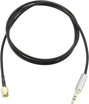eMagTech SMA Male to 3.5mm 1/8" TRS Stereo Plug Extension Cable Length 1m for Connecting a Shortwave Radio or Radio Receiver to an Antenna Coaxial Coaxial Cable