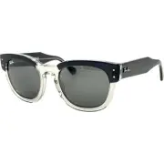 Ray Ban RB0298S Mega Hawkeye Unisex Plastic Sunglass 1396B1 Dk Grey Transp Gray