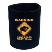 Animal Warning Drop Bears - Funny Novelty Stubby Holder