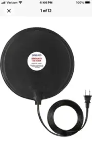 Bird Bath De Icer, 60W Submergible Utility De Icer, Thermostatic Controlled Unit