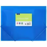 J.Burrows A4 Recycled Elastic Document Wallet Blue