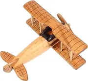 Rustic Wooden Airplane Model Vintage Decor for Home Christmas Ornament