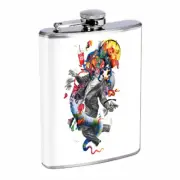 Abstract Art Em1 Flask 8oz Stainless Steel Hip Drinking Whiskey