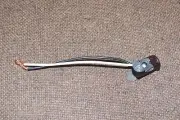 LEVITON SNAP-IN Pigtail CANDELABRA BASE LIGHT BULB SOCKET 6" Lead Wire NEW 10017