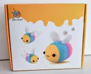Crochetta Crochet Kit Complete w Detailed Instructions New Bumble Bee Family