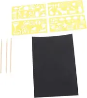 DIY Scratch Painting Kit for Boys and Girls 50 Sheets Scratch Papers 3 Special Pens Safe Fun for Boys and Girls' Creativity