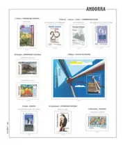 Hojas Stamps Andorra Española Filober Colour 1987 Unmounted