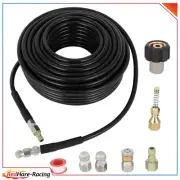 100FT 5800PSI 1/4 InchSewer Jetter Kit for Pressure Washer Hose