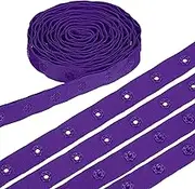 uxcell 3 Yard Snap Button Tape, Polyester Plastic Snap Button Trim, Sewing Press Stud Ribbon Replacement for DIY Craft Clothes Fabric Sewing, Purple