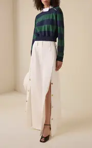 [A.W.A.K.E. MODE] Full Split Cotton Wide Leg Pants