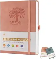 Lined Journal Notebook, 192 Pages A5 Notebook College Ruled Hardcover Notebook for Journaling Writing, Diary Personal Writing Study Office Travel Recording or Gifts (Pink)