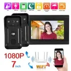 7In 2 Cameras 1080P Video Intercom Wired Wifi Doorphone Night Vision Camer VIS
