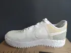 Nike Air Force 1 Men's Sz 9 Crater Move To Zero White Cream Orange Shoes NoLid