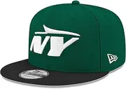 New Era Unisex-Adult NFL 9FIFTY 2-Tone Football Team Color Logo Adjustable Snapback Hat Cap One Size Fits All