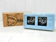 Yoshitomo Nara Walk On Flip Clock TWEMCO Blue Art Table Clock Japan Lammfromm