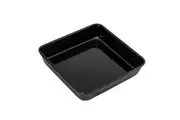 Bakemaster Enamel 24x5cm Square Brownie/Cake Pan Oven Baking Tin Mould Black