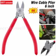 6 Flush Cut Side Cutters Diagonal Cutting Pliers Shear Wire Nippers Handle Tool