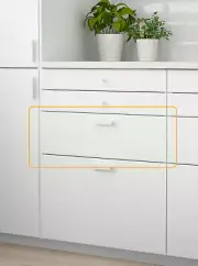 IKEA KUNGSBACKA matte white drawer front 60x20 cm
