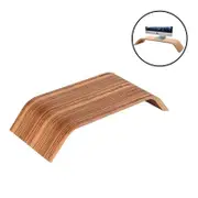 Nevenka Wooden Monitor Stand Computer Desk Riser Holder-Zebra Pattern