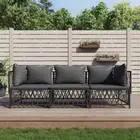 Modular Design Garden Sofa Set Outdoor Furniture Patio Lounge Chair With Cushion