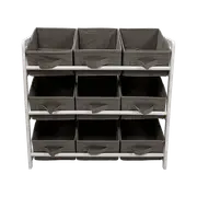 Kids Toy Box Storage Unit Drawers Childrens Bedroom Shelf Baby Nursery Furniture Grey