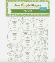 Lori Holt Bloom Sew Simple Shapes - 24 Plastic Applique Quilt Templates flowers