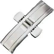 APTPKGDFDK Fit For Longines Stainless Steel Strap Buckle Butterfly Double Snap Buckle Bracelet Steel Clasp Stainless Steel Accessories Cuff