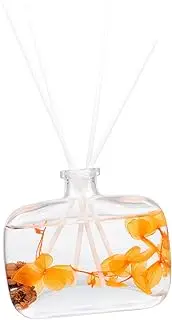 ULTECHNOVO 1 Set Rattan Stick Oil Diffuser with Dried Flowers Essential Oil Fragrance for Home Office and Bathroom Refreshing Aroma to Stress and Enhance Mood