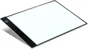 Beatifufu A4 Copy Board Light Pad Desk Drawing Illuminating Board Black