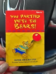 Build A Bear Birthday Balloon Pinback Card You Partied With the Bears 2007 Pin