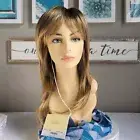 SERENA Orchid  NWT-NIB  Long Wolf Cut Wig Sunny Spice "Bronde" Rooted