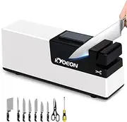 Rechargeable Electric Knife Sharpener, KYOEON 4-in-1 Professional Knife Sharpener Grinding Stone for Home Kitchen Straight Edge Knives, Scissors