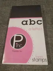 Pebbles Inc "a-letta's" Foam Stamps ~ Alphabet Letters ~ New In Pkg~Paint or Ink