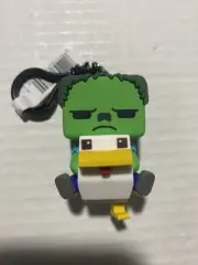 Minecraft Movie RARE! ZOMBIE CHICKEN JOCKEY Figural Bag Clip Keychain