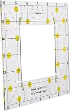 TEHAUX Quilting Ruler Square Patchwork Ruler Square Quilting Templates Plastic Sewing Tool Easy to Use for Beginners